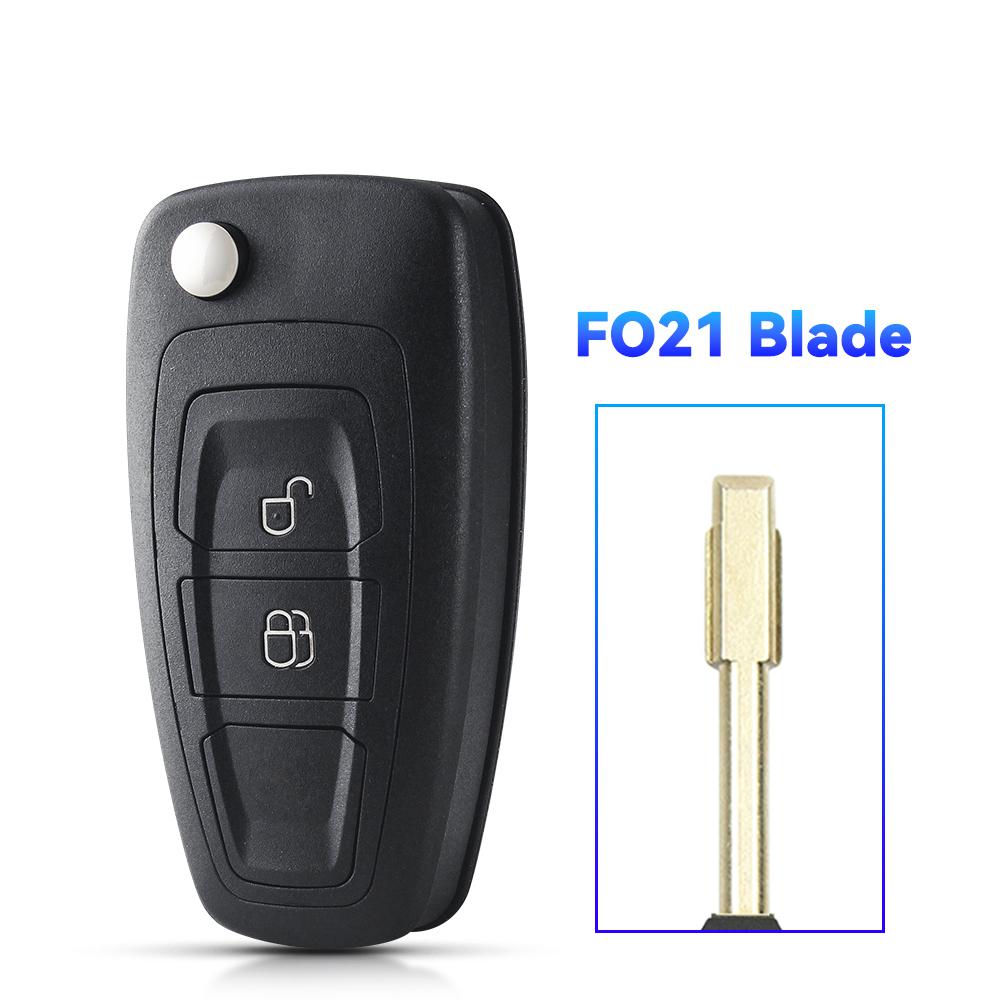 Remote Key Shell Car Case For Ford C-Max S-Max Focus Ranger Galaxy Mondeo Transit Custom Tourneo Custom Hu101 Fo21 Blade