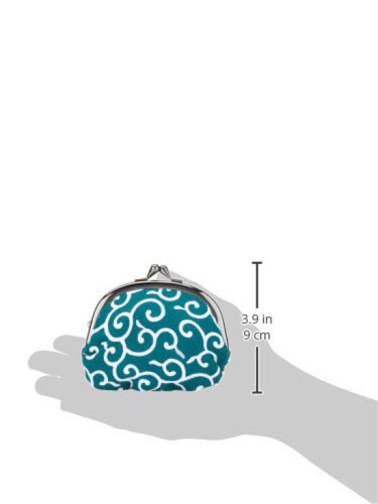 Maruzen Clasp Bleached Arabesque 0 Wallet/Coin Case, 3.3-inch Clasp, Pattern,