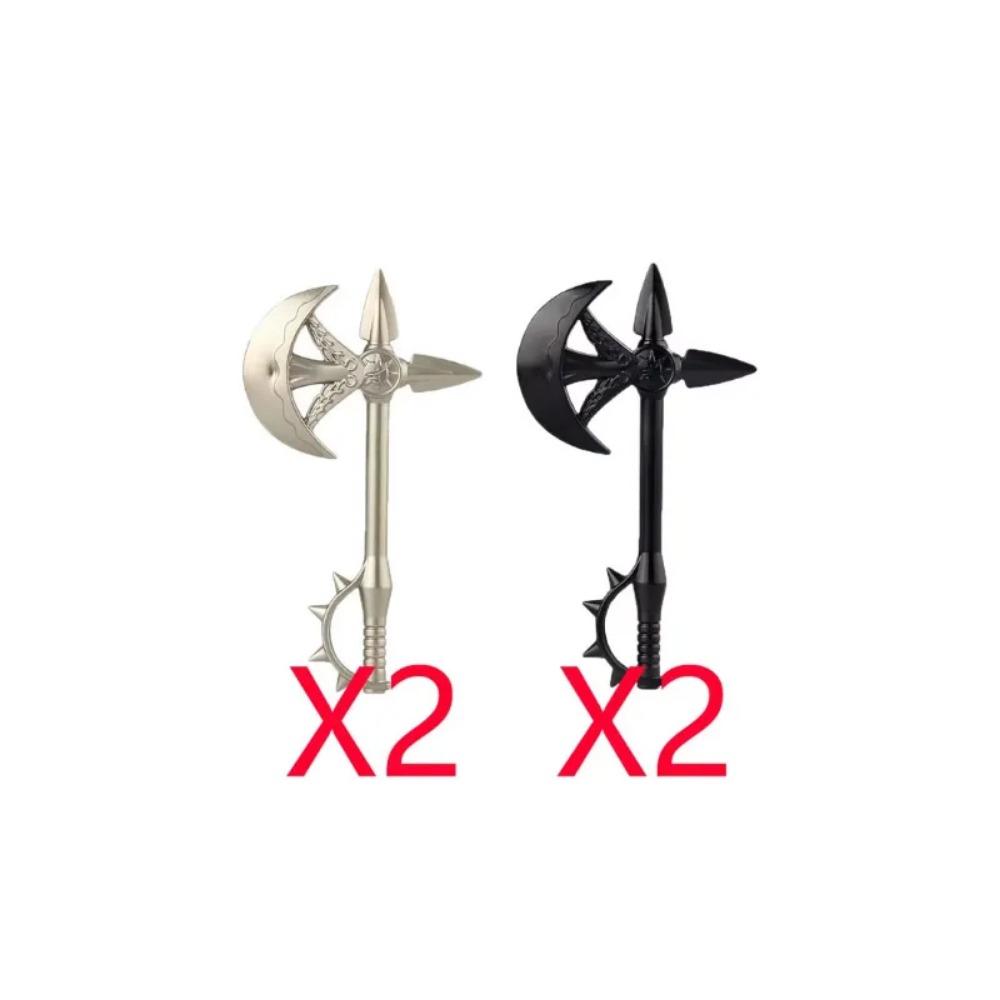 MOC Military Medieval Building Blocks Accessories Soldier Figures Bicolor Weapons Crossbow Sword helmet Tomahawk Toy Gift X006