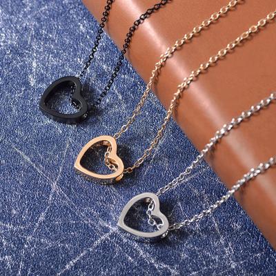 Romantische liebevolle Herz-Anhänger-hohle Halskette-Partei-Frauen-Liebhaber-Schmuck-Geschenk