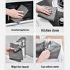 Double-Sided Fleece Glass Cleaning Cloth - Lint-Free, Streak-Free, Thickened Wiping Cloth for Household Use