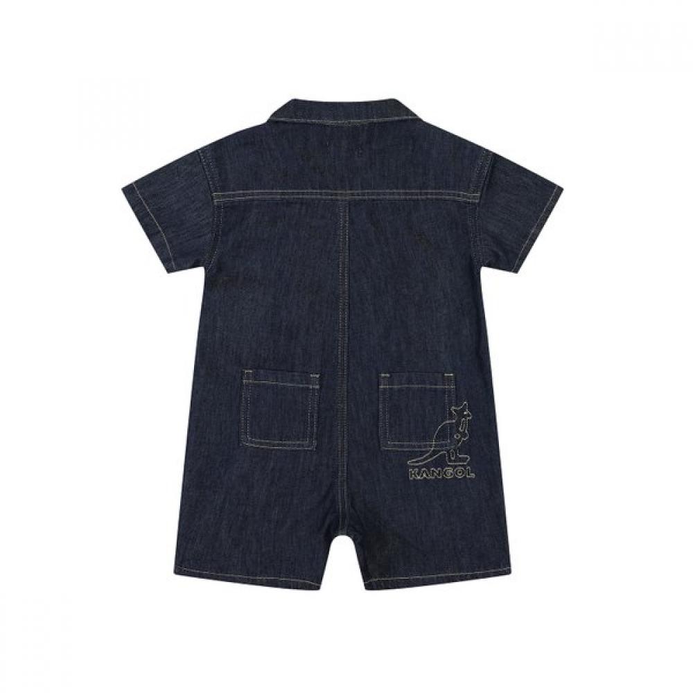 KANGOL KIDS Macacão Jeans Sb 0d16 Azul Marinho