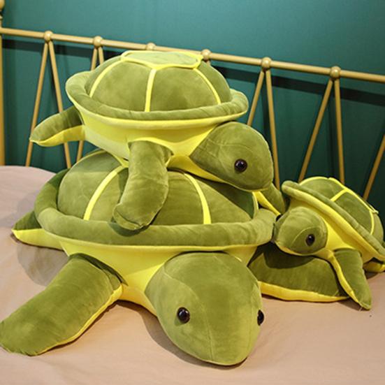Yousheng Turtle Doll Soft Pillow Various Sizes Healing Turtle Shape Plush Toy Bed Back Cushion Desktop Ornament