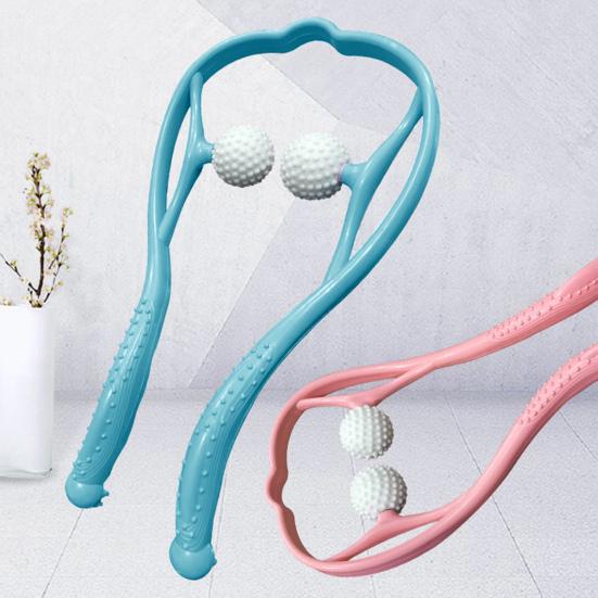 1/2 szt. Masażer szyi Shiatsu do relaksacji mięśni Ergonomiczny uchwyt Regulowane piłki dociskowe Nieelektryczny ręczny masażer do domu, biura, podróży