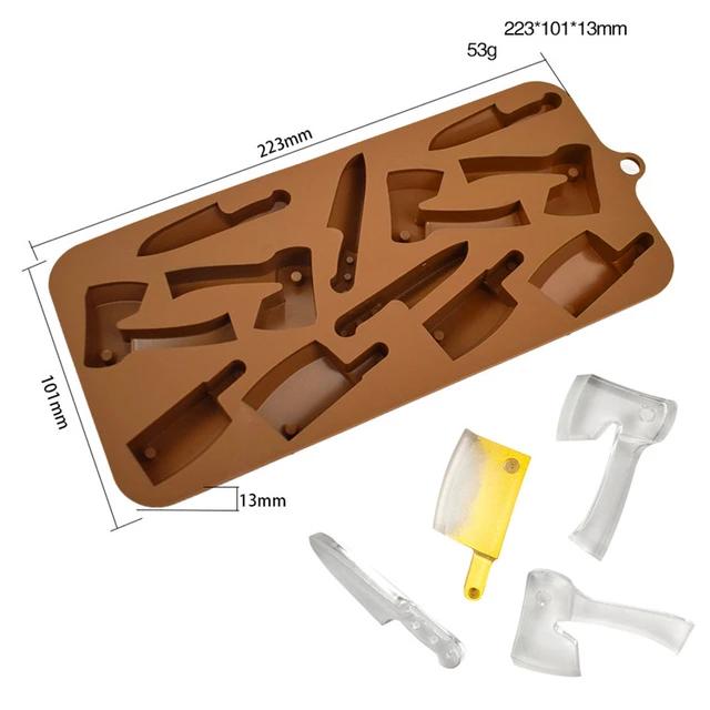 Halloween Molds Silicone Chocolate Molds Skull Ghost Pumpkin Witch Design Cake Molds Halloween Dessert Decorating Baking Tools