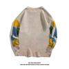 Hong Kong Style Cartoon Sweater: Unisex Loose Round Neck Autumn Knitwear