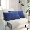 Sofa Cushions 2 Pieces Police Blue 80 X 40 Cm Cord Fabric