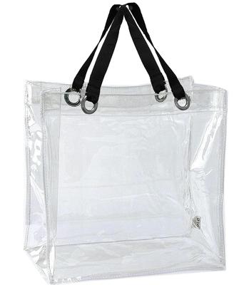 Transparent Vinyl Tote LL W40 X D15 X Large Durable, Bag, Clear, Square, H40cm, Capacity, MCB-4040