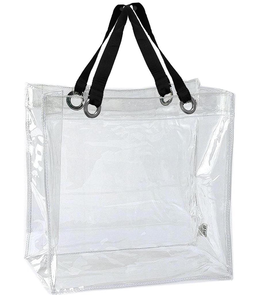 Transparent Vinyl Tote LL W40 X D15 X Large Durable, Bag, Clear, Square, H40cm, Capacity, MCB-4040