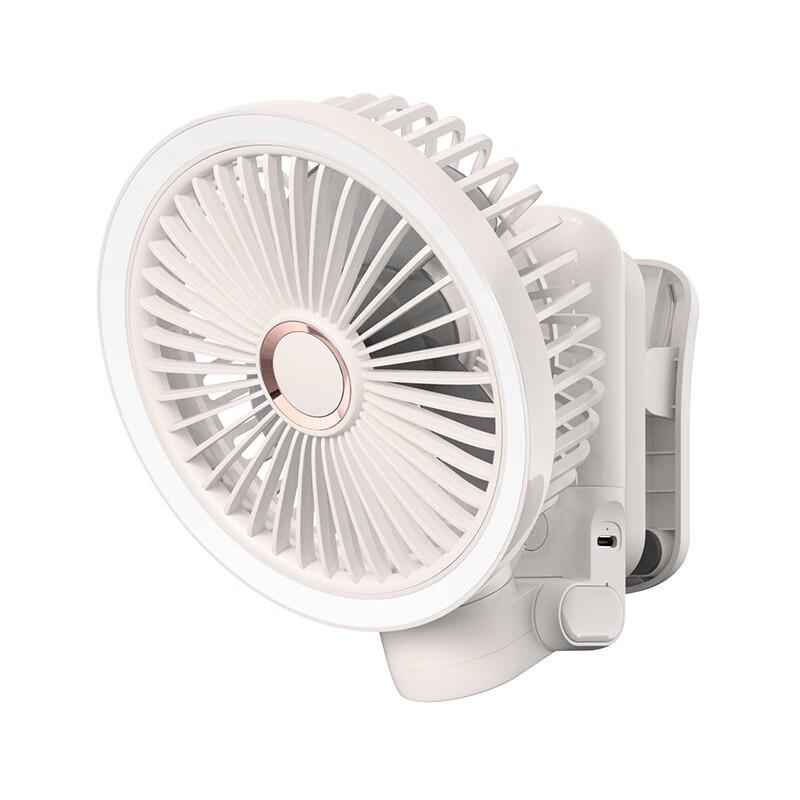 Rechargeable USB Desk & Clip Fan with LED