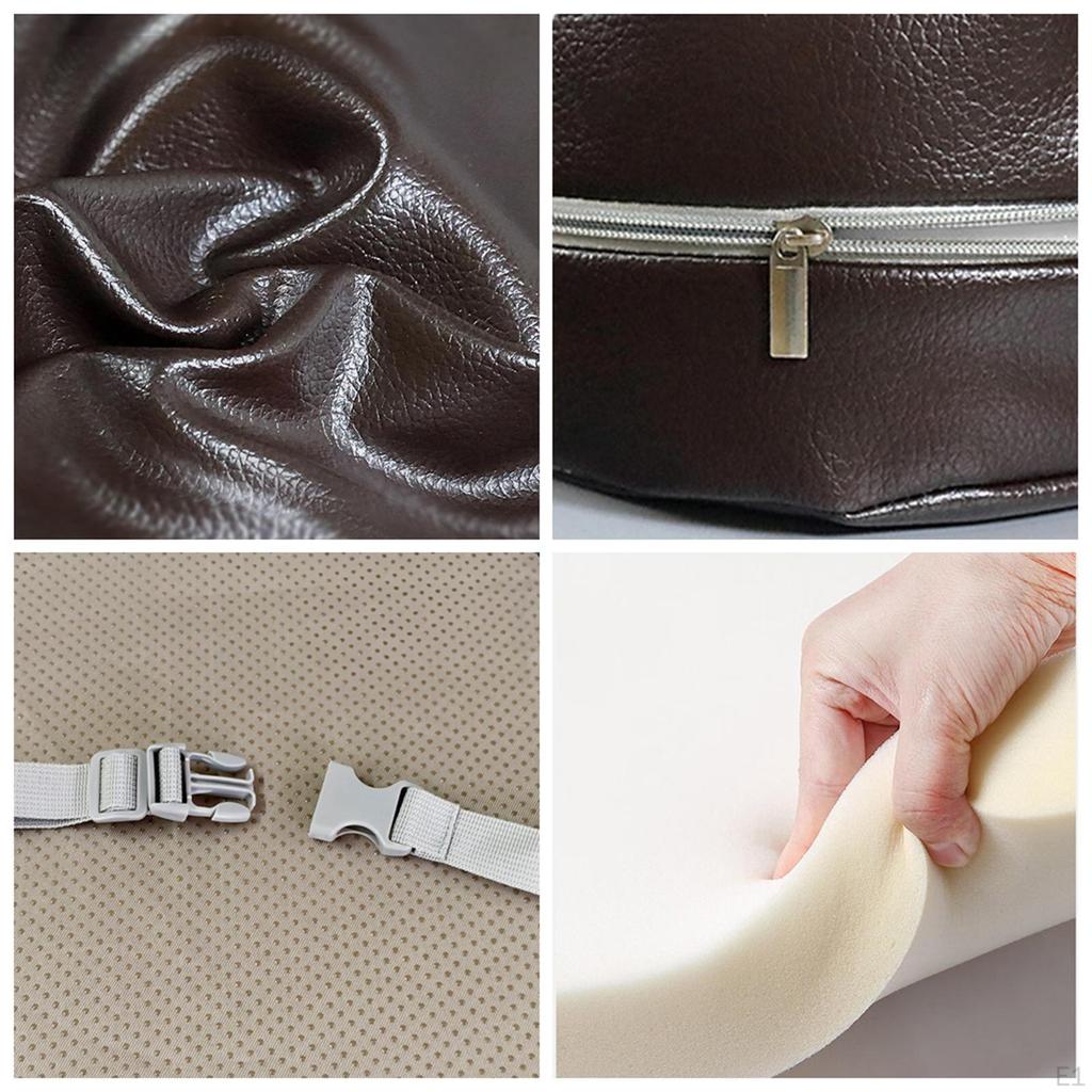 Chair Height Cushion PU Removable Washable Suitable Thickness Secure Straps for Children