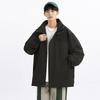 Spring and autumn new men's Korean color contrast hooded jacket tide couples stylish all-matching coat