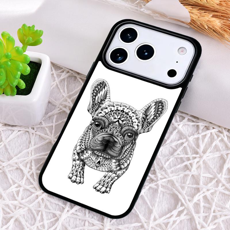 whimsical french bulldog Shockproof Phone Case for iPhone 17 Air 16e 15 11 12 14 13 Pro Max Cover Coque