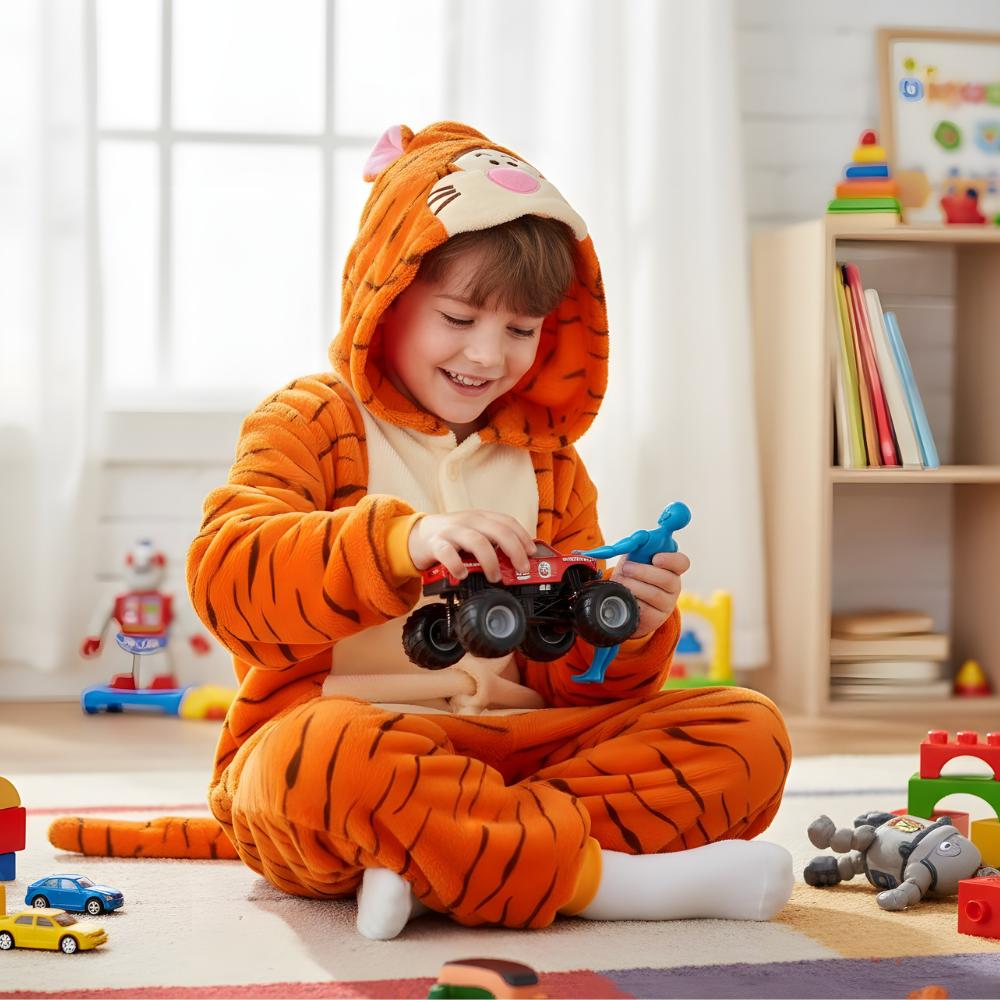 Piżama Onesie Kigurumi Kostium Przebranie Tygrysek 125-135Cm