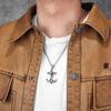 Skull Anchor Amulets Stainless Steel Jewelry Men Necklaces with Pendant for Male Women Punk Hip Hop Accessories Gifts Wholesale