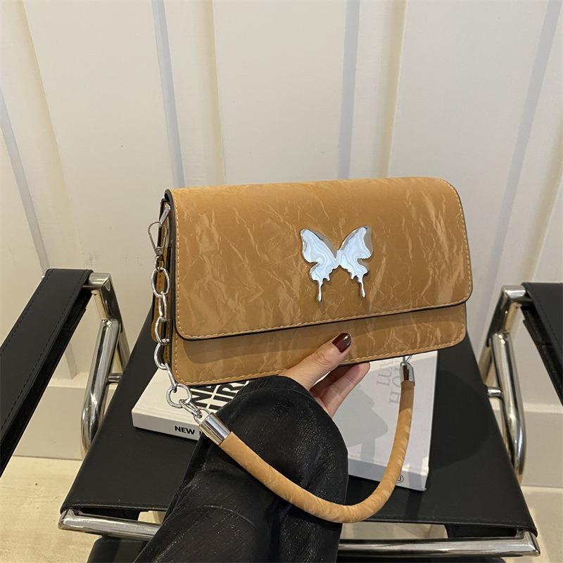 Niche design underarm bag women's fashion bow small square bag versatile shoulder messenger bag