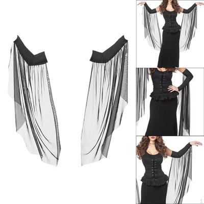 Hexe Mesh Lange Ärmel Halloween Decor Frauen für Cosplay Geburtstag
