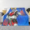 UFO Robot Goldorak Grendizer Anime Mechanical Warrior Blanket Soft Flannel Throw Blanket Bedding for Bed Living room Home Couch