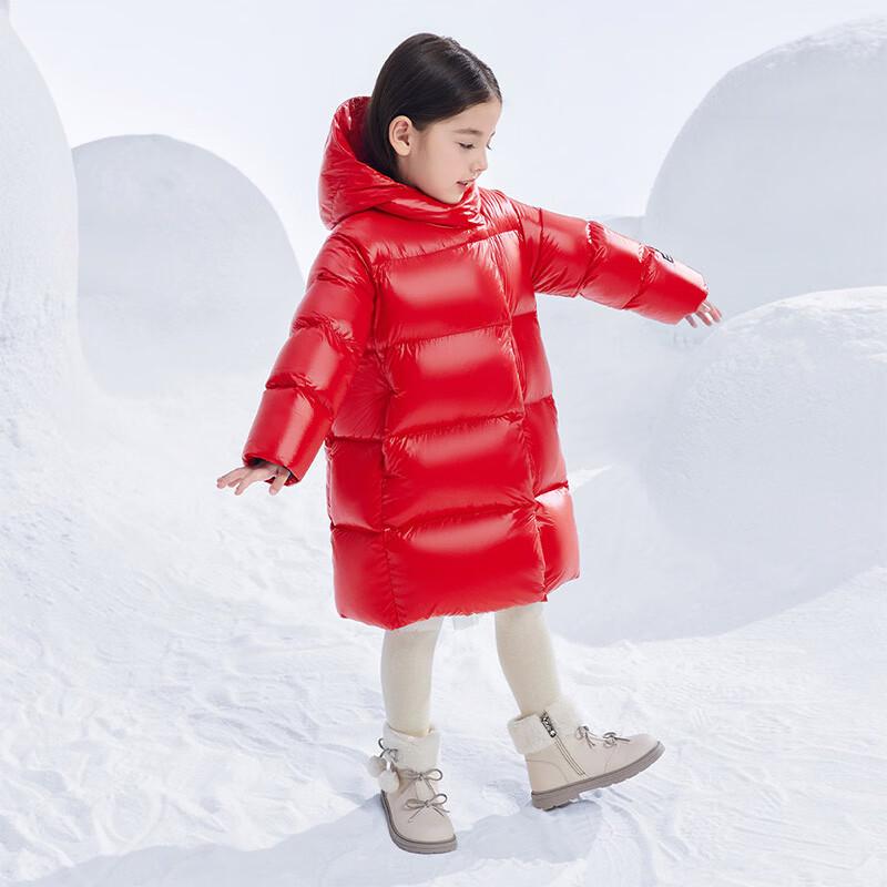 GoldAnt Children's Long Goose Down Hooded Puffer Jacket