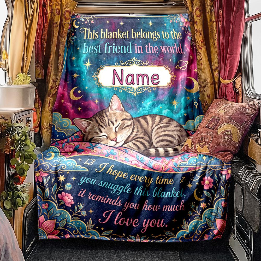Blanket Friendship Love Blanket Personalized Name Soft Comfortable Stylish Blanket Car Blanket Perfect For Travel Camping Outdoor Home Suitable For
