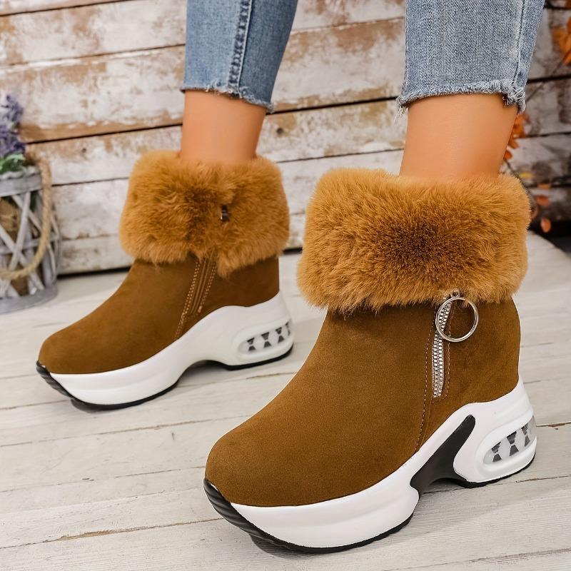 Snow Boots Women 2025 Winter New Flip Flop Short Tube Padded Warm Boots