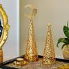 Metal Christmas Tree Candlestick Christmas Candle Cup European Wedding Decoration Tea Wax Small Round Cup Candle Holder Gift