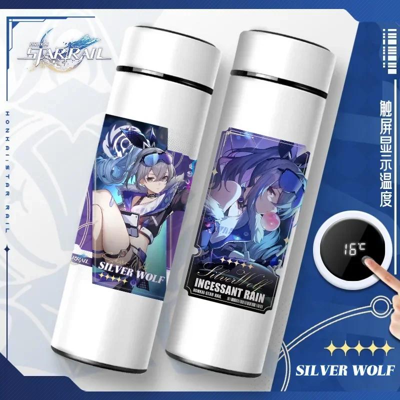 Bottiglie Termiche Honkai Star Rail con Display della Temperatura Tazza Sottovuoto Honkai Impact 3 Acciaio Inossidabile Borraccia Tazza da Caffè Regali Anime