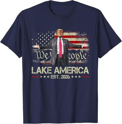 Lake America Est 2026 Funny Ontario USA Canada Pro Trump T-Shirt