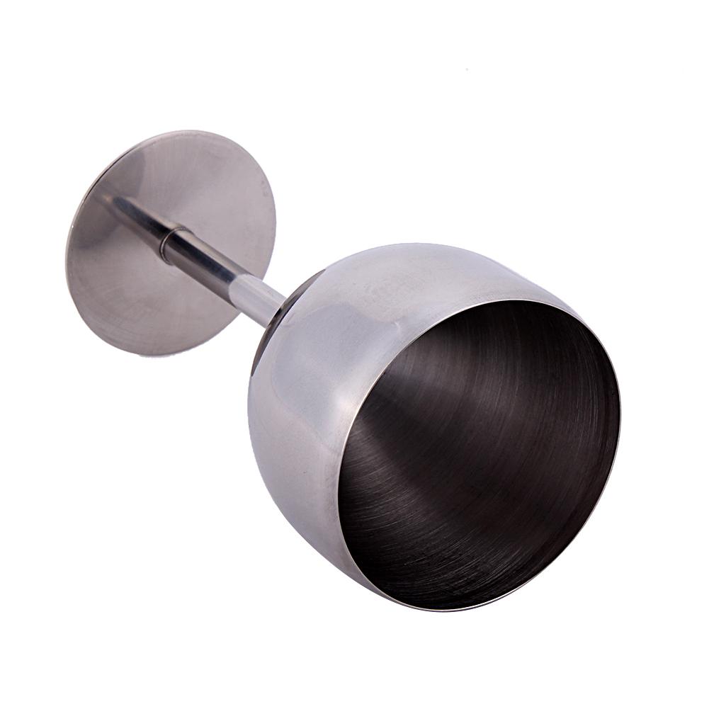 380ML High Quality Brilliant Stainless Steel Wine Glass Wine Tasting Goblet