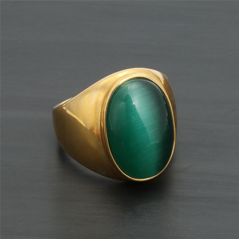Women's Fashion Sapphire Ring - Stainless Steel & Titanium Electroplated Stone Ring