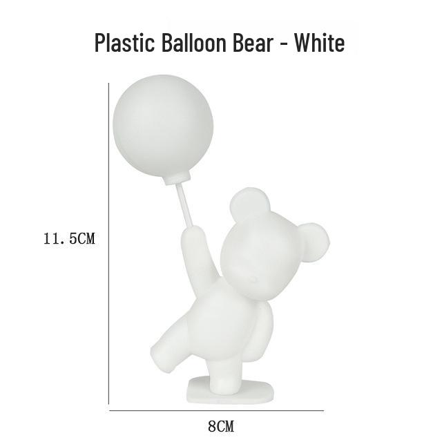 Romantic Light-Up Balloon Cake Decoration & Confession Bear Gift for Birthdays and Valentine's Day