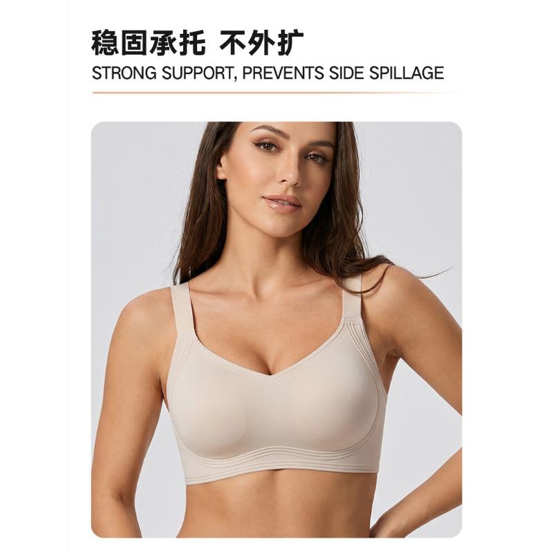 Women Seamless Soft Support Wireless Large Bust Breathable Daily Bra