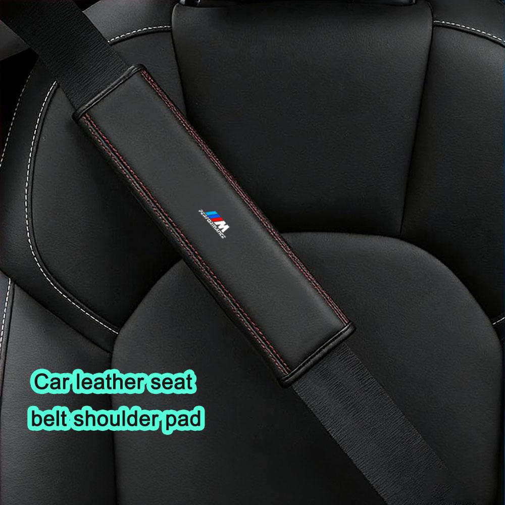 Leather Car Seat Belt Shoulder Pad,comfortable and Breathable,car Accessories,for BMW M M3 M5 M6 X3 E46 E90 F30 G20 E36 E34 X6