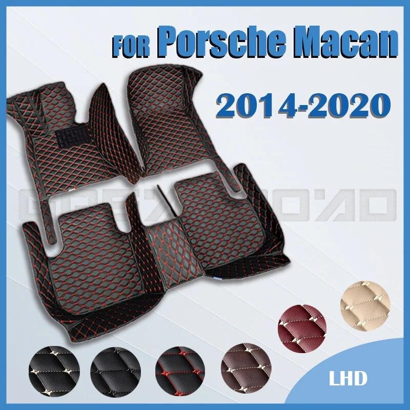 

Автомобильные коврики для Porsche Macan 2014 2015 2016 2017 2018 2019 2020, индивидуальные автомобильные подушечки для ног, автомобильное ковровое покрытие