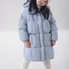 Children's Casual Mid-Length Down Jackets: Stylish, Thick-Padded Hooded Winter Jackets for Boys and Girls