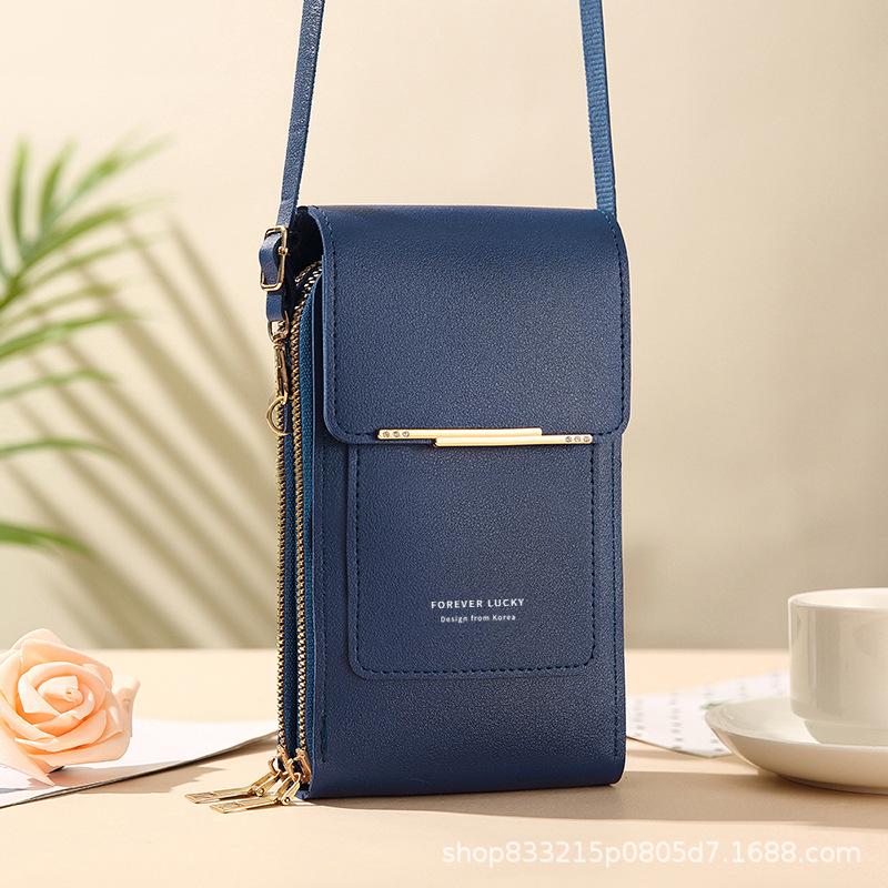 Mobile phone bag, women's crossbody bag, lightweight mini women's shoulder bag, touch screen