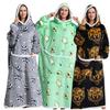 Vestaglia Invernale con Cappuccio in Caldo Pile per Donna Coperta Oversize da 140 cm con Maniche Felpe con Cappuccio Calde in Pile Felpe Coperta TV Gigante Vestaglia con Cappuccio da Donna