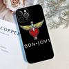 Rock Band B-Bon Classic J-JoviS For IPhone 17 16 15 14 13 12 11 Pro Max Plus Mini Funda For Transparent Cover