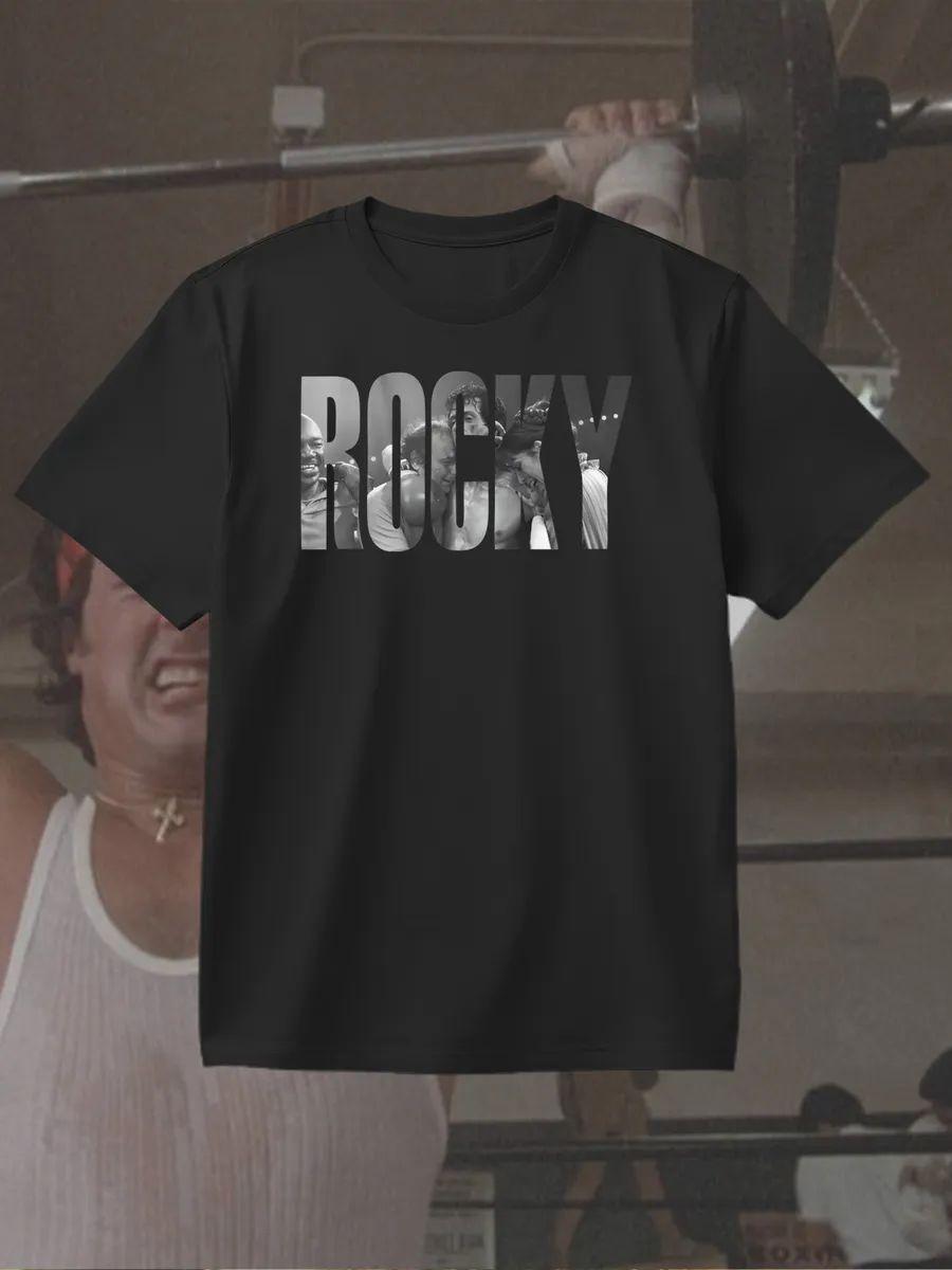 Rocky Balboa family hugging T-shirt XL