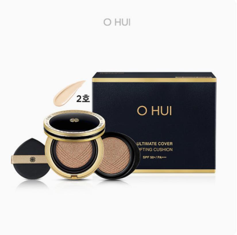 O HUI Ultimate Cover Lifting Cushion SPF50+ / PA+++ 15g X 2 Ea No. 02 Honey Beige +RANDOM GIFT
