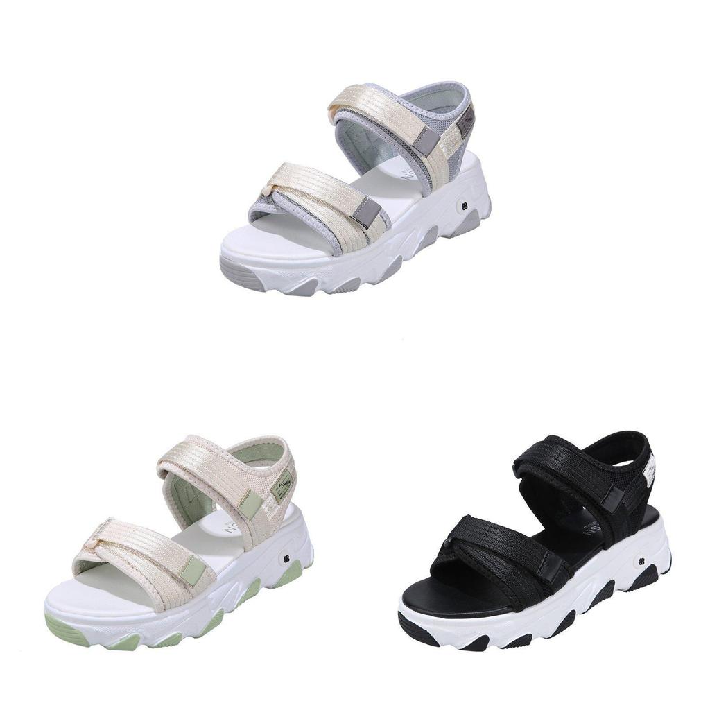 Summer Casual Womens Open Toe Sandals With Breathable Pu Upper For Beach And Daily Wear
