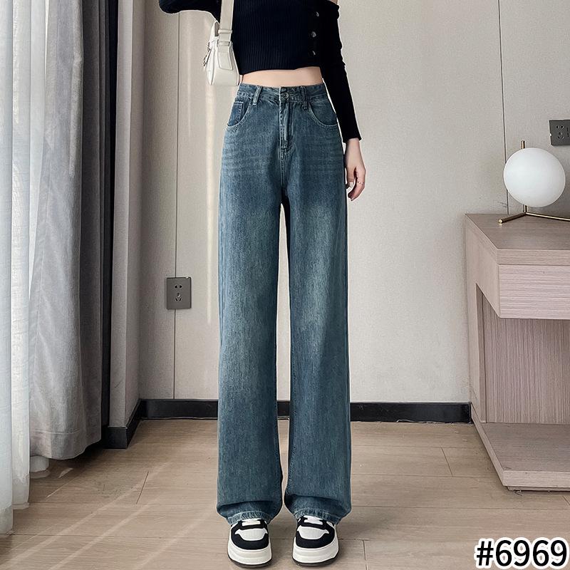 

Women s Off-White High Waist Straight Wide Leg Jeans - Summer 2024 Collection XS