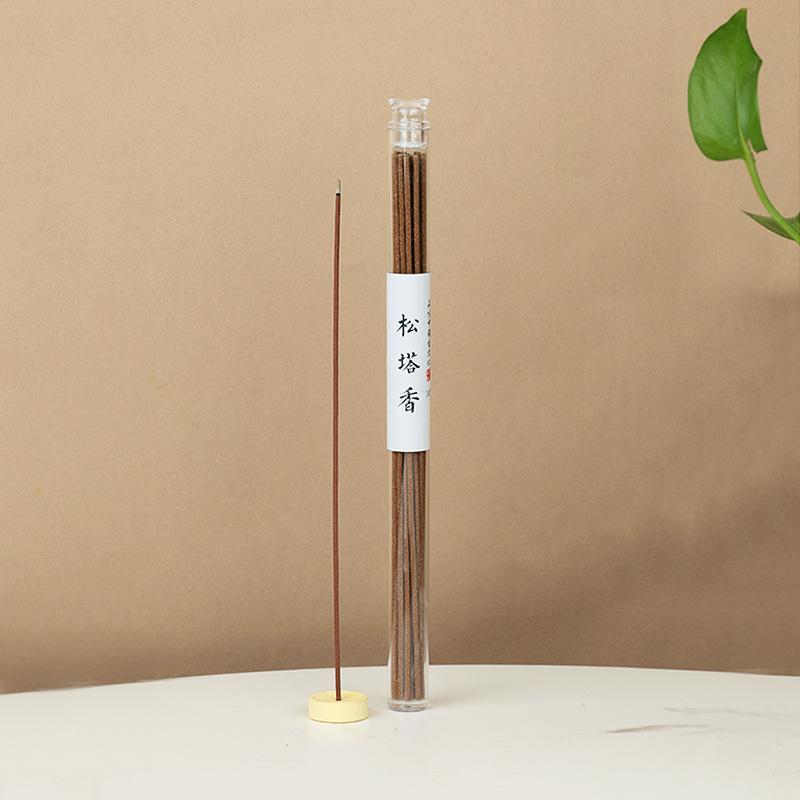 

10g Pine Tower Incense Sticks Temple Worship Tea Room Studyroom Yoga Purify The Air Remove Odors and Calm The Mind Joss Stick Pine tower Incense