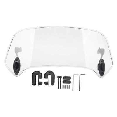 Motorcycle Windscreen Adjustable Clip On Windshield Universal Wind Deflector for Motorbike