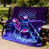 1 Stück Huntrix Outdoor Flanelldecke für Mädchen Weich, Leicht, Perfekt zum Campen und als Geschenk, Digital