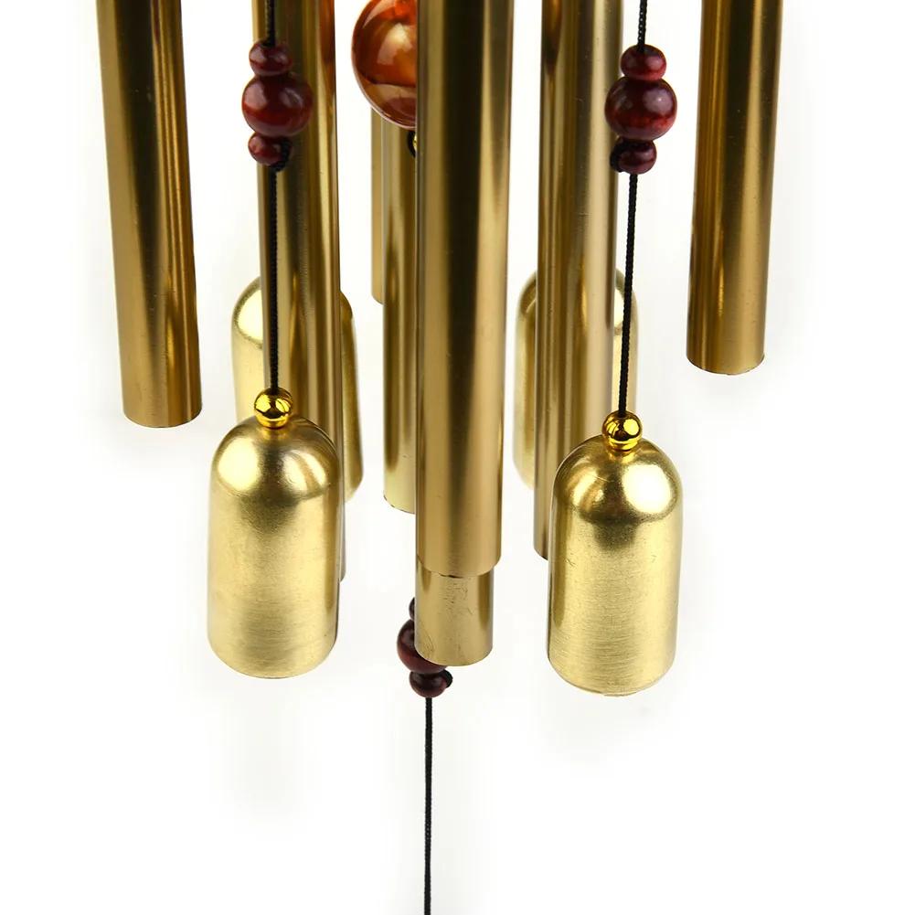 High quality Wind Chimes Home Large Metal New Gold Nice Ornaments 1pc Outdoor Balcony Bells Tubes Decoration Yard