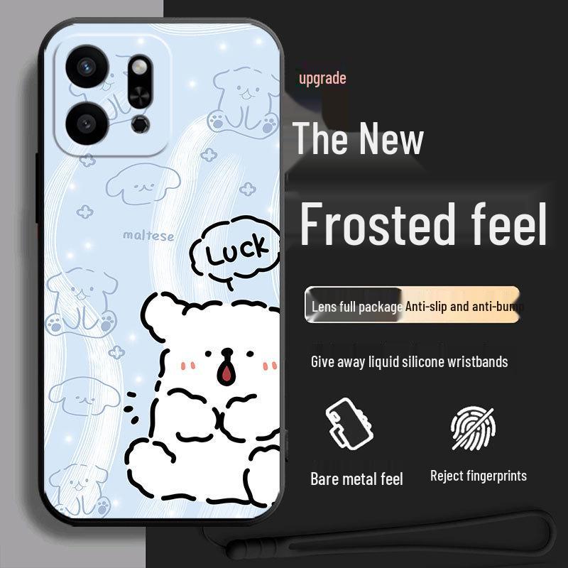 Honor Play9t ALT-AN00 Silicone Cartoon Phone Case with Trendy Men's Lanyard: Cute and Creative Design