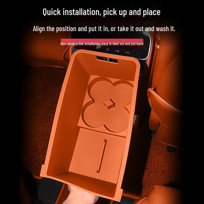 Silicone Anti-Slip Beverage Holder Pad for AITO M7/M8/M9 Car Refrigerators