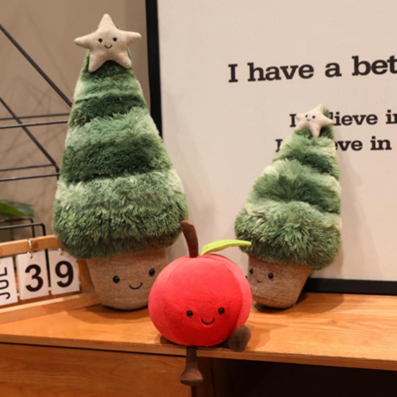 Christmas Tree Snowball Plush Doll Christmas Decoration Children Toy