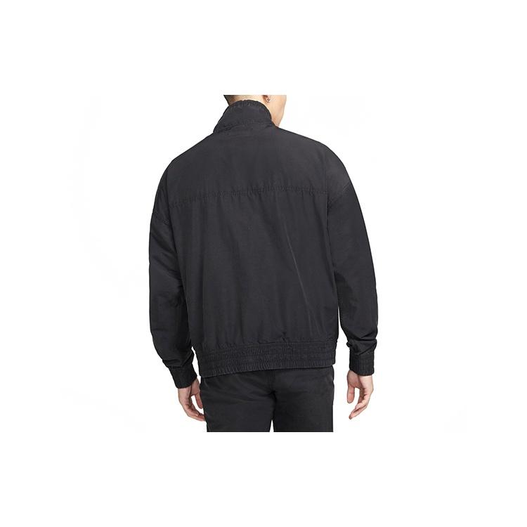 Air Jordan Sportdna Half Zipper Drawstring Athleisure Casual Sports Jacket Black Men's DA7166-010
